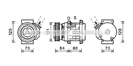 AVA QUALITY COOLING kompresorius, oro kondicionierius CTK037